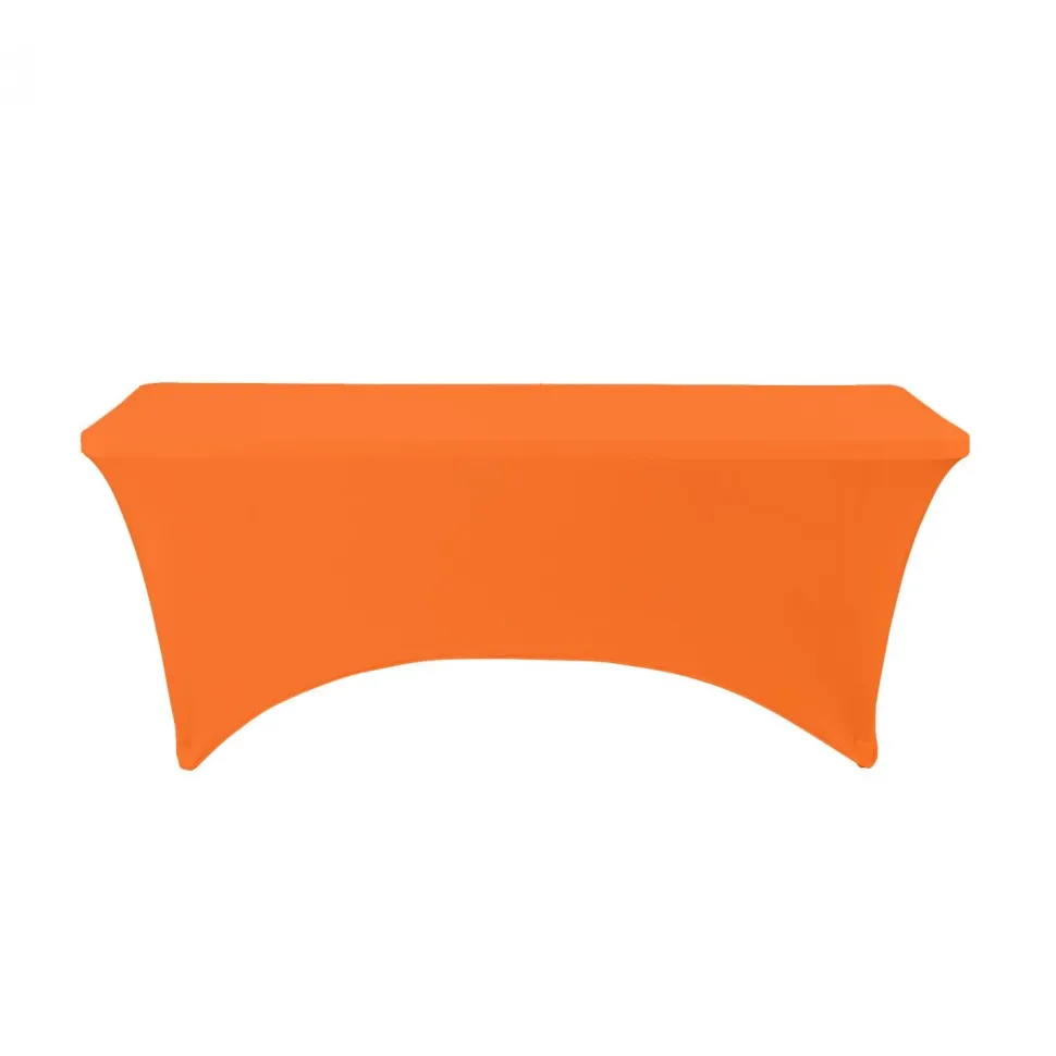 Decostar™ Spandex Rectangle Table Covers 6ft - Orange