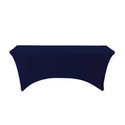 Decostar™ Spandex Rectangle Table Covers 8ft - Navy