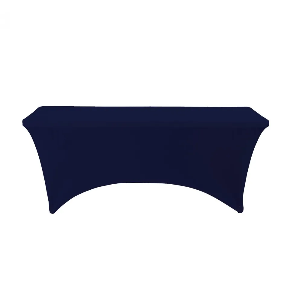 Decostar™ Spandex Rectangle Table Covers 8ft - Navy