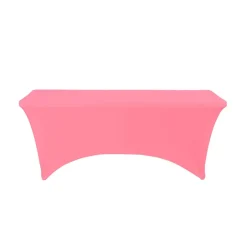 Decostar™ Spandex Rectangle Table Covers 6ft - Pink