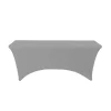 Decostar™ Spandex Rectangle Table Covers 6ft - Silver