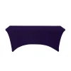 Decostar™ Spandex Rectangle Table Covers 8ft - Purple