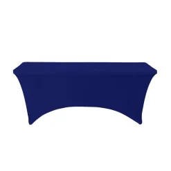 Decostar™ Spandex Rectangle Table Covers 8ft - Royal Blue