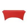 Decostar™ Spandex Rectangle Table Covers 8ft - Red