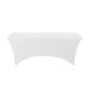 Decostar™ Spandex Rectangle Table Covers 6ft - White