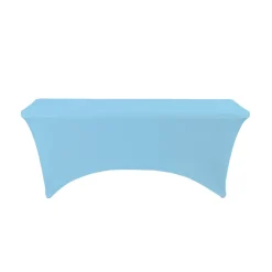 Decostar™ Spandex Rectangle Table Covers 6ft - Blue