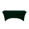 Decostar™ Spandex Rectangle Table Covers 6ft - Forest Green