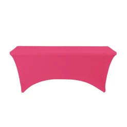 Decostar™ Spandex Rectangle Table Covers 6ft - Magenta