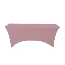 Decostar™ Spandex Rectangle Table Covers 6ft - Mauve