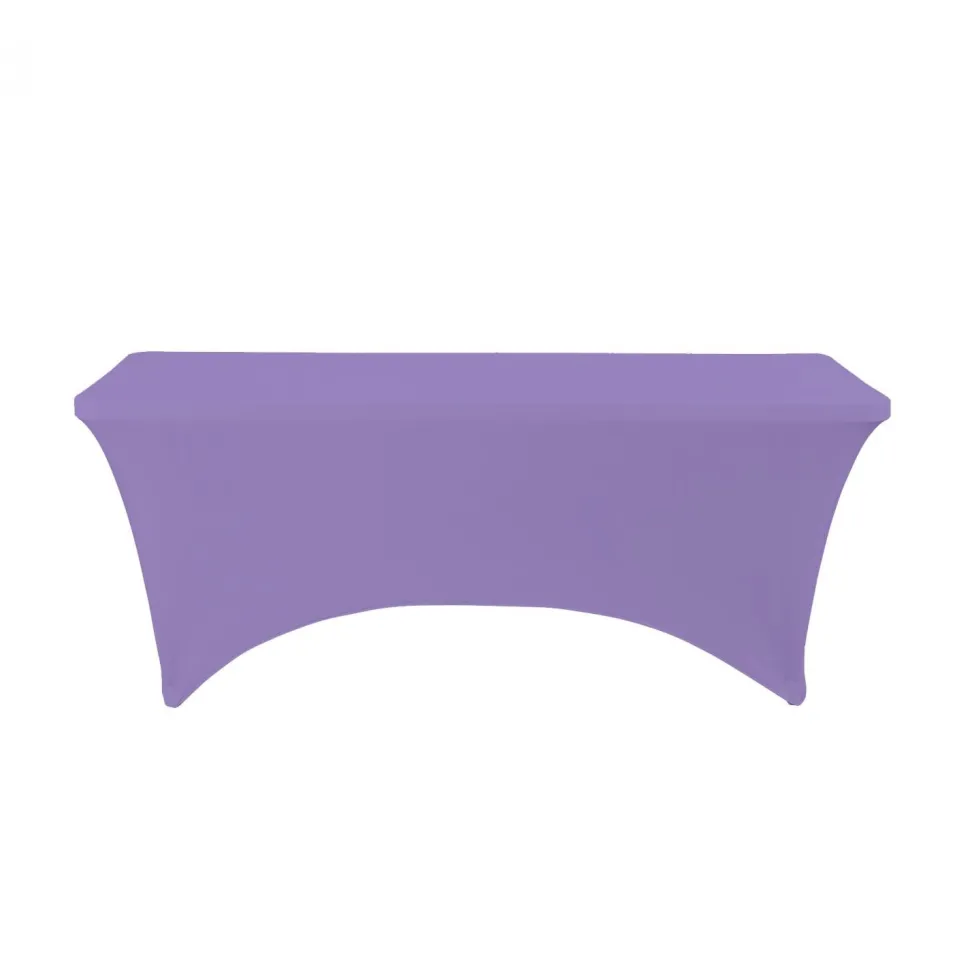 Decostar™ Spandex Rectangle Table Covers 8ft - Lavender