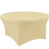Decostar™ Spandex Round Table Cover 72" - Ivory
