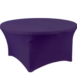 Decostar™ Spandex Round Table Cover 60" - Purple
