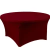 Decostar™ Spandex Round Table Cover 60" - Burgundy