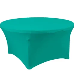 Decostar™ Spandex Round Table Cover 60" - Turquoise