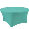 Decostar™ Spandex Round Table Cover 72" - Aqua