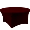 Decostar™ Spandex Round Table Cover 72" - Burgundy