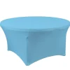 Decostar™ Spandex Round Table Cover 72" - Blue