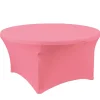 Decostar™ Spandex Round Table Cover 72" - Pink