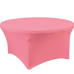 Decostar™ Spandex Round Table Cover 72" - Pink