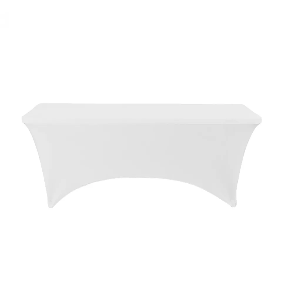 Decostar™ Spandex Table Covers 8' - White