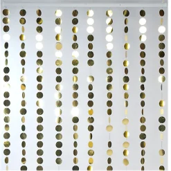 Decostar™ Spangles PVC Circles Beaded Curtain - Gold