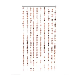 Decostar™ "Spangles" PVC Circles Beaded Curtain- Rose Gold