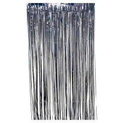 Decostar™ Sparkle Metallic Foil Fringe Curtain 96" - Black