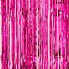 Decostar™ Sparkling Metallic Foil Fringe Curtain 96" 12 Pieces - Fuchsia