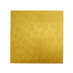 Decostar™ Square Foil Covered Cake Board 10" 5pc/pack - Gold