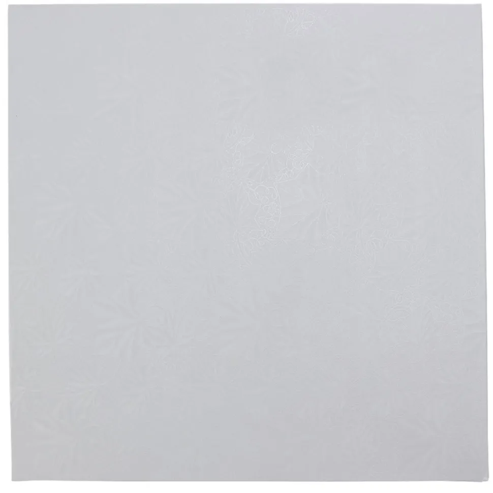 Decostar™ Square Foil Covered Cake Board 14" 5pc/pack - White