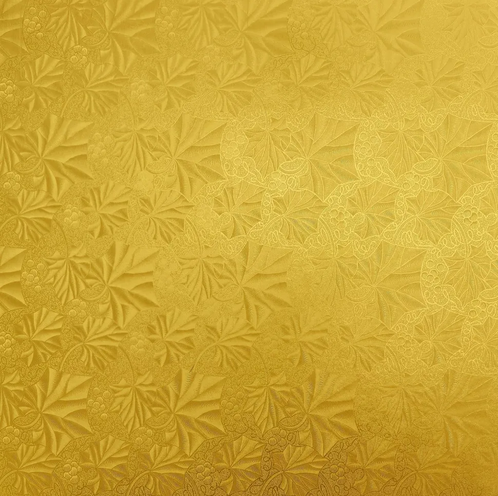 Decostar™ Square Foil Covered Cake Drum 16" 5pc/pack - Gold
