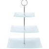 Decostar™ Square Glass Treat Stand 3 Tier 13"