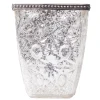 DecoStar™ Square Glass w/ Antiqued Black Metal Trim Candle Holder - 4.3" - 6 PACK
