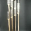 Decostar™ Square Metal Cluster Candle Holder, Twelve Arm 54"- Gold