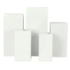 Decostar™ Square Metal Pillar Pedestal Display Stands 5 pcs/set - White