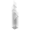 Decostar™ Square Sixteen Arm Cluster Candle Holder 58" - Silver