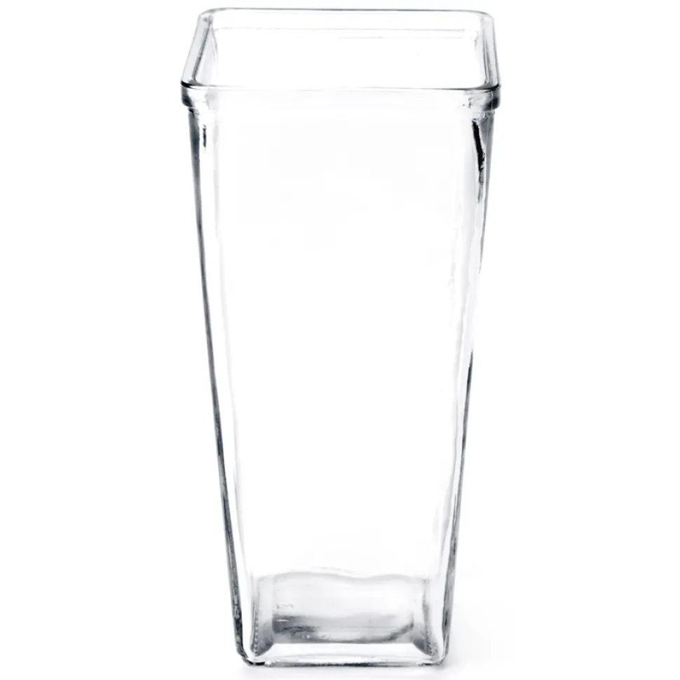 Decostar™ Square Top Glass Vase - 12 Pieces - 9" Tall