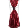 DecoStar™ Taffeta Single Piece Simple Back Chair Accent - Burgundy
