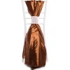 DecoStar™ Taffeta Single Piece Simple Back Chair Accent - Brown