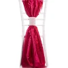 DecoStar™ Taffeta Single Piece Simple Back Chair Accent - Fuchsia