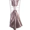 DecoStar™ Taffeta Single Piece Simple Back Chair Accent - Light Silver