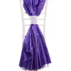 DecoStar™ Taffeta Single Piece Simple Back Chair Accent - Purple