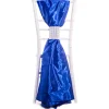 DecoStar™ Taffeta Single Piece Simple Back Chair Accent - Royal Blue