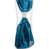 DecoStar™ Taffeta Single Piece Simple Back Chair Accent - Teal