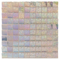 Decostar™ 24 Tiles - Square Clear Frame Spangle Wall Décor - Glitter Holographic