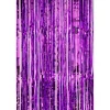 Decostar™ Value Metallic Foil Fringe Curtain 96" - Purple