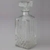 Decostar™ Vintage Heavy Crystal Square Glass Liquor Decanter - 12 Pieces
