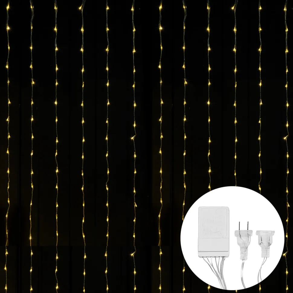 Decostar™ Waterfall Backdrop Lights " 600 LED 12' x 8' " Warm White