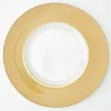 Decostar™ Weave Glass Charger Plate 13" - 8 Plates - Gold