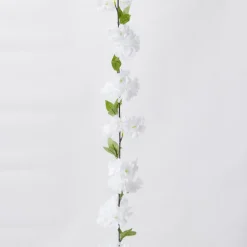 Decostar™ White 68" Artificial Flower Garland